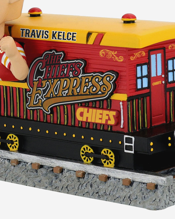 Travis Kelce Kansas City Chiefs Express Train Bobblehead FOCO - FOCO.com