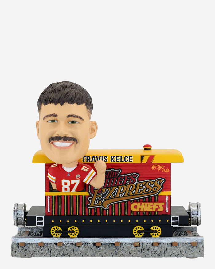 Travis Kelce Kansas City Chiefs Express Train Bobblehead FOCO - FOCO.com