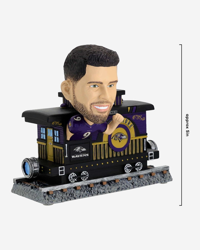 Justin Tucker Baltimore Ravens Express Train Bobblehead FOCO - FOCO.com