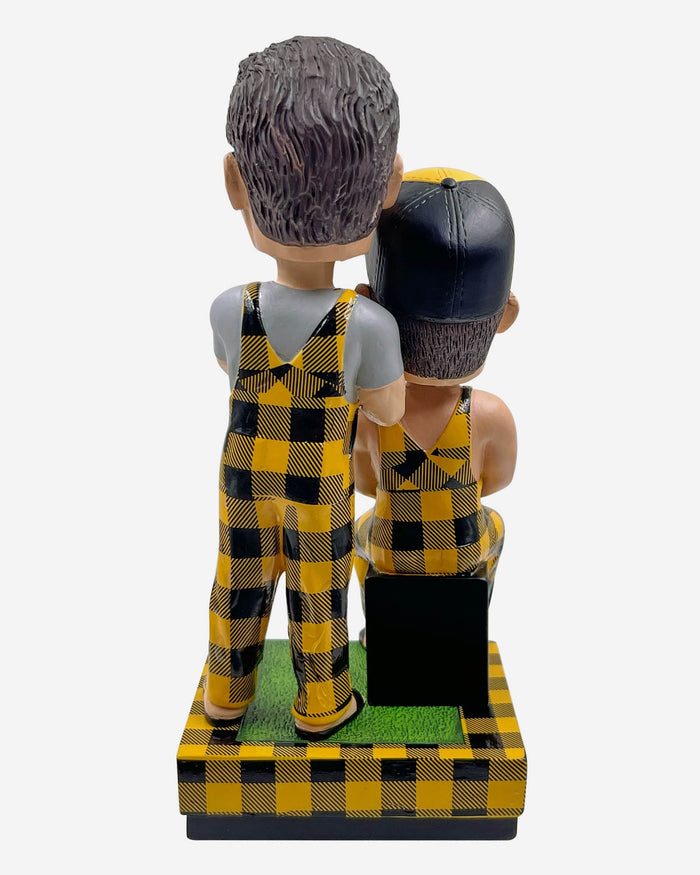 Nick Herbig & Nate Herbig Pittsburgh Steelers Bib Overalls Dual Bobblehead FOCO - FOCO.com