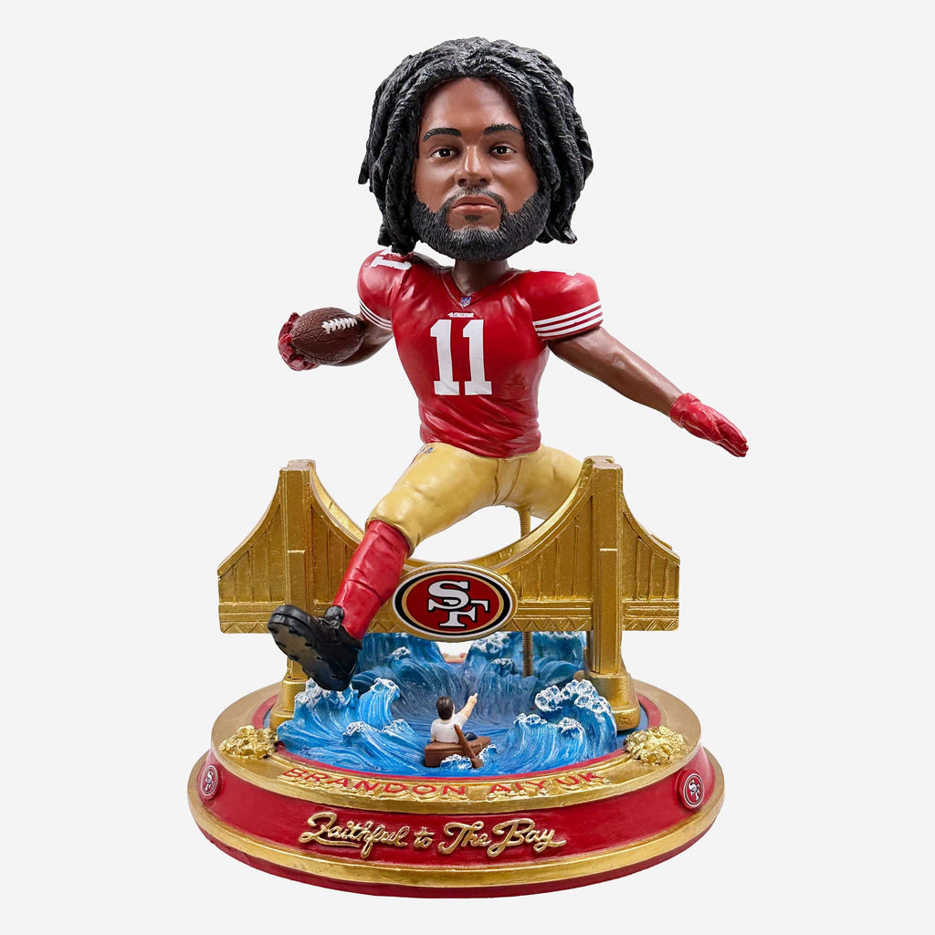 Brandon Aiyuk San Francisco 49ers Faithful To The Bay Bobblehead FOCO - FOCO.com