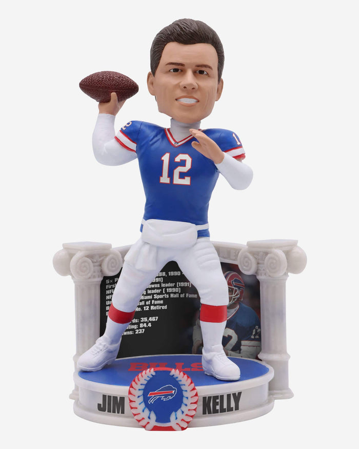 Jim Kelly Buffalo Bills Career Retrospective Bobblehead FOCO - FOCO.com