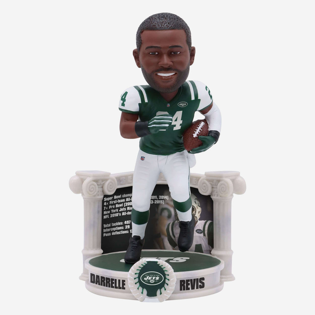 Darrelle Revis New York Jets Career Retrospective Bobblehead FOCO - FOCO.com