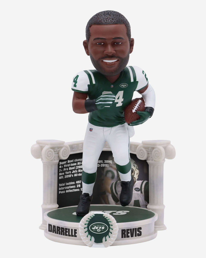 Darrelle Revis New York Jets Career Retrospective Bobblehead FOCO - FOCO.com