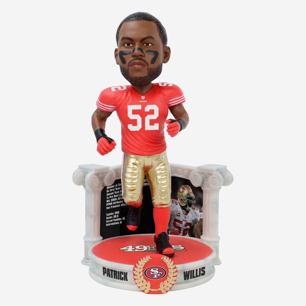 Patrick Willis San Francisco 49ers Career Retrospective Bobblehead FOCO - FOCO.com