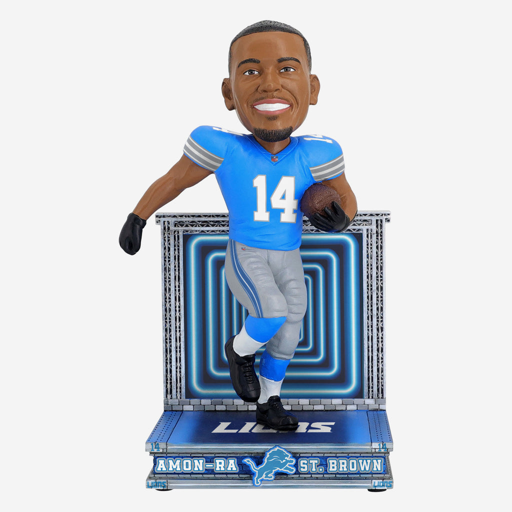 Amon-Ra St Brown Detroit Lions Motor City Momentum Bobblehead FOCO - FOCO.com