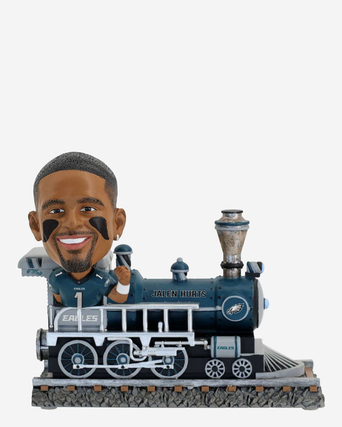 Jalen Hurts Philadelphia Eagles Express Train Bobblehead FOCO - FOCO.com