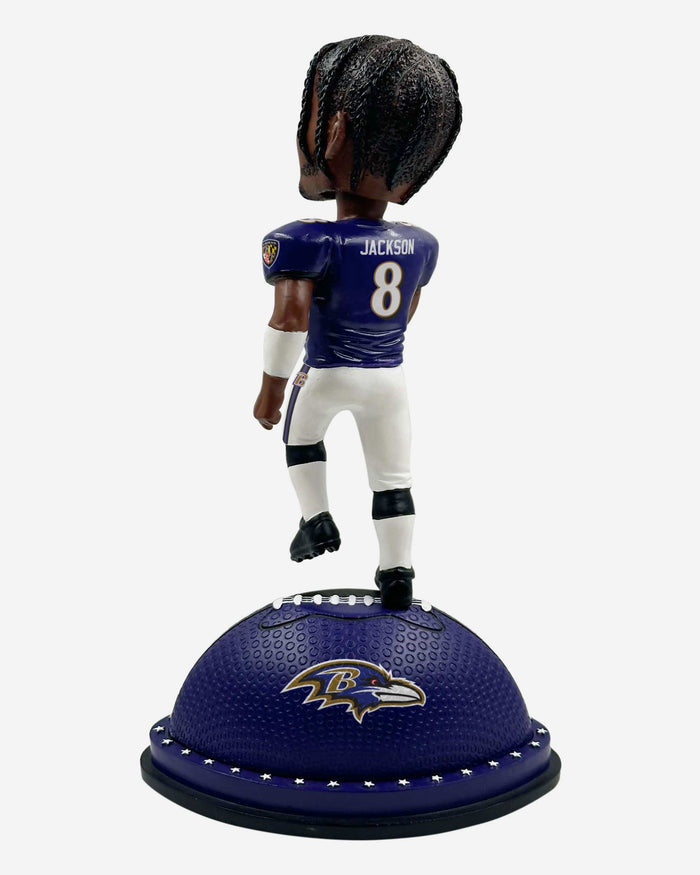 Lamar Jackson Baltimore Ravens Magnetic Stadium Base Bobblehead FOCO - FOCO.com