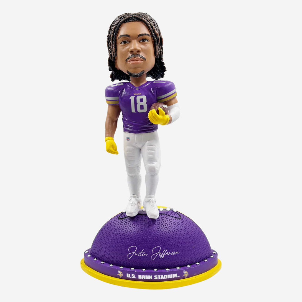 Justin Jefferson Minnesota Vikings Magnetic Stadium Base Bobblehead FOCO - FOCO.com