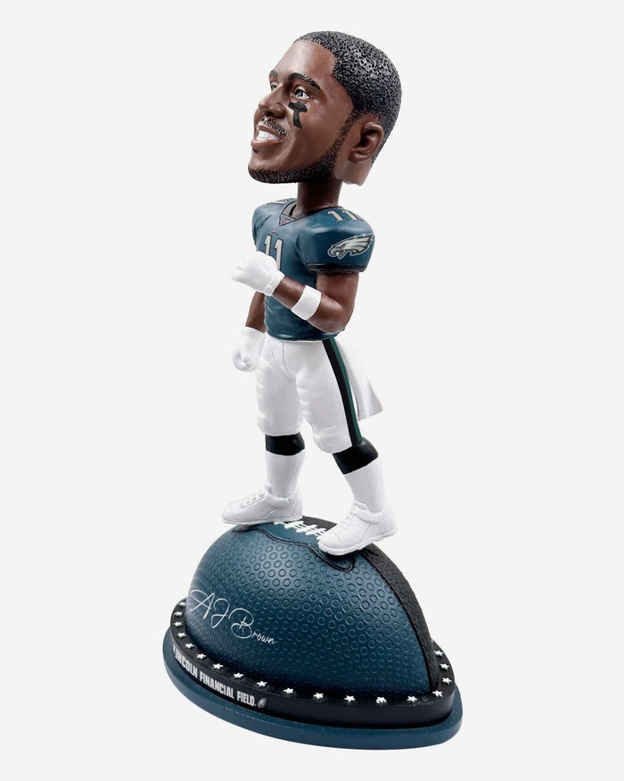 AJ Brown Philadelphia Eagles Magnetic Stadium Base Bobblehead FOCO - FOCO.com