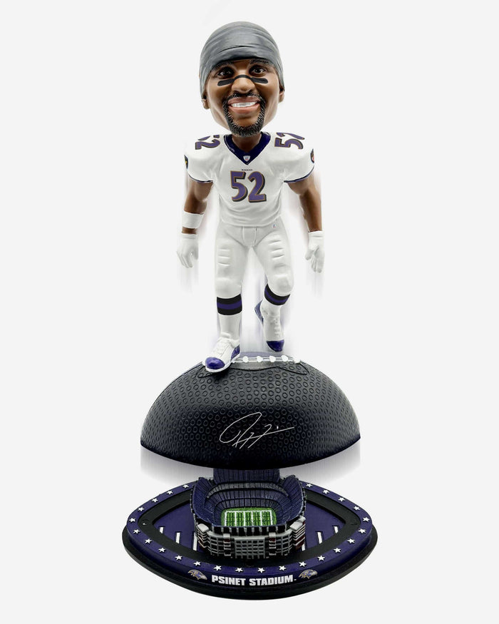 Ray Lewis Baltimore Ravens Magnetic Stadium Base Bobblehead FOCO - FOCO.com