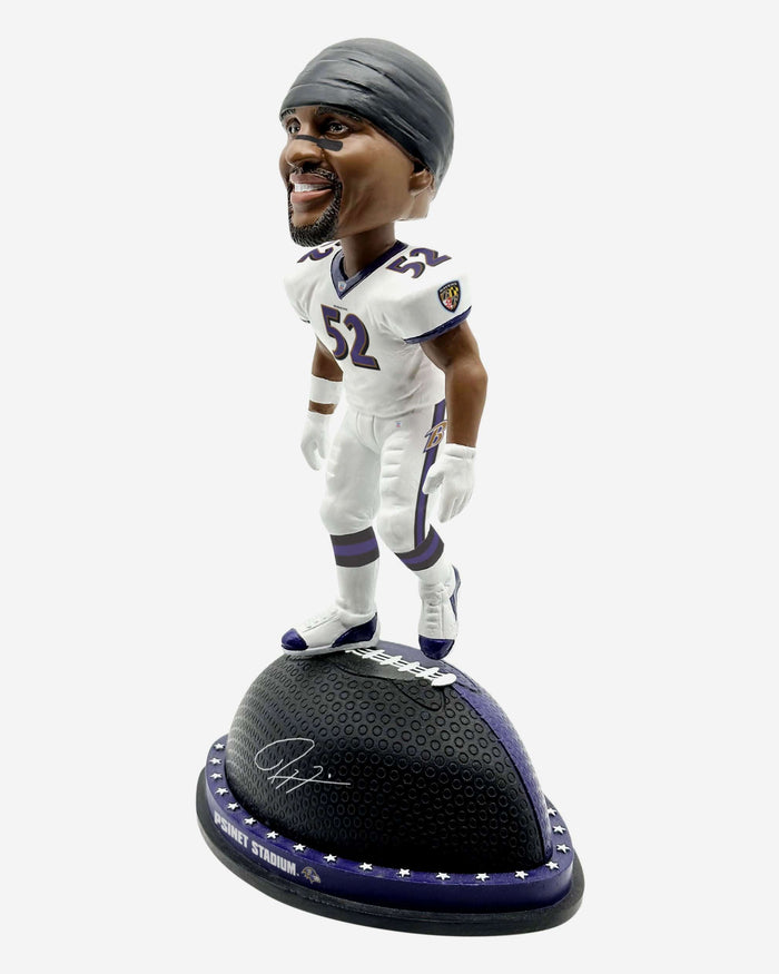 Ray Lewis Baltimore Ravens Magnetic Stadium Base Bobblehead FOCO - FOCO.com