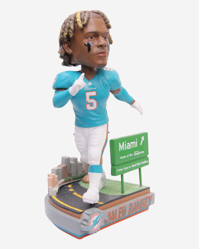 Jalen Ramsey Miami Dolphins Next Stop Bobblehead FOCO - FOCO.com