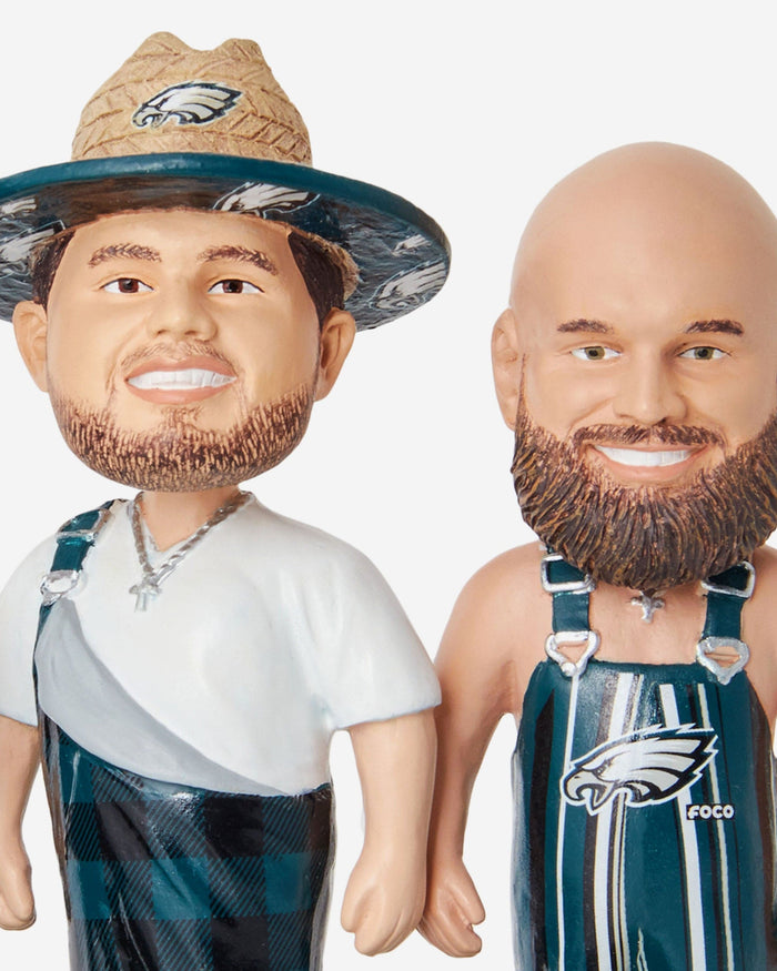 Philadelphia Eagles Bib Overalls Mini Bobblehead Scene FOCO - FOCO.com