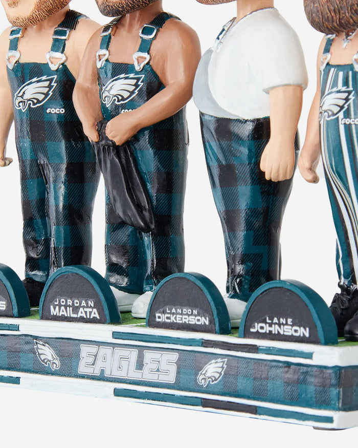 Philadelphia Eagles Bib Overalls Mini Bobblehead Scene FOCO - FOCO.com