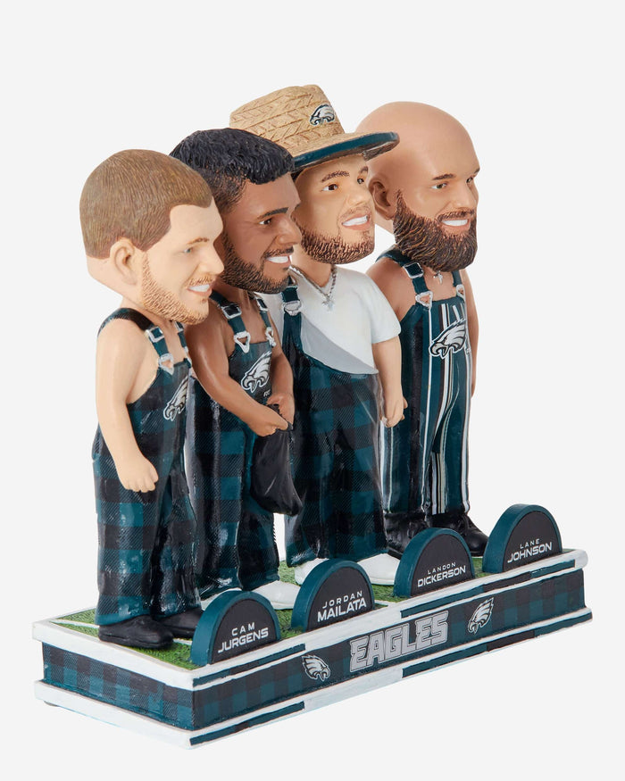 Philadelphia Eagles Bib Overalls Mini Bobblehead Scene FOCO - FOCO.com