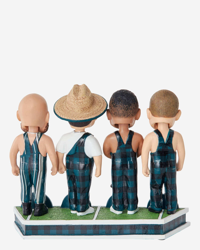 Philadelphia Eagles Bib Overalls Mini Bobblehead Scene FOCO - FOCO.com