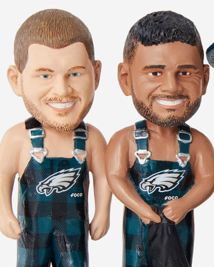 Philadelphia Eagles Bib Overalls Mini Bobblehead Scene FOCO - FOCO.com