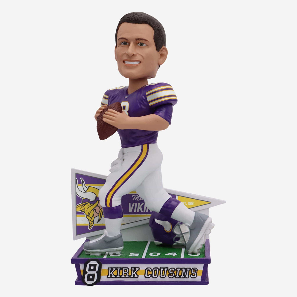 Kirk Cousins Minnesota Vikings Retro Uniform Bobblehead FOCO - FOCO.com