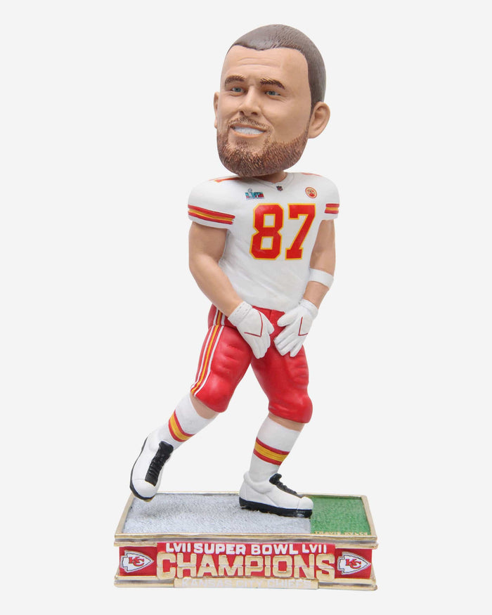 Travis Kelce Kansas City Chiefs Super Bowl LVII Champions Stanky Leg Bobblehead FOCO - FOCO.com