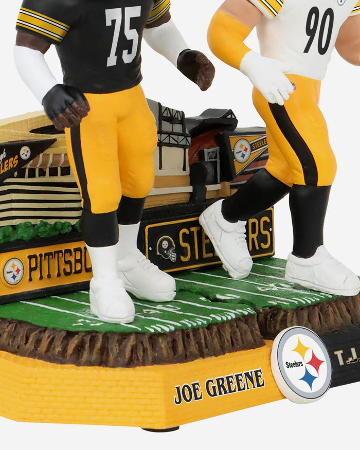 Joe Greene & TJ Watt Pittsburgh Steelers Then and Now Bobblehead FOCO - FOCO.com