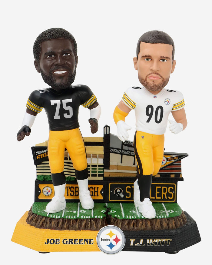 Joe Greene & TJ Watt Pittsburgh Steelers Then and Now Bobblehead FOCO - FOCO.com