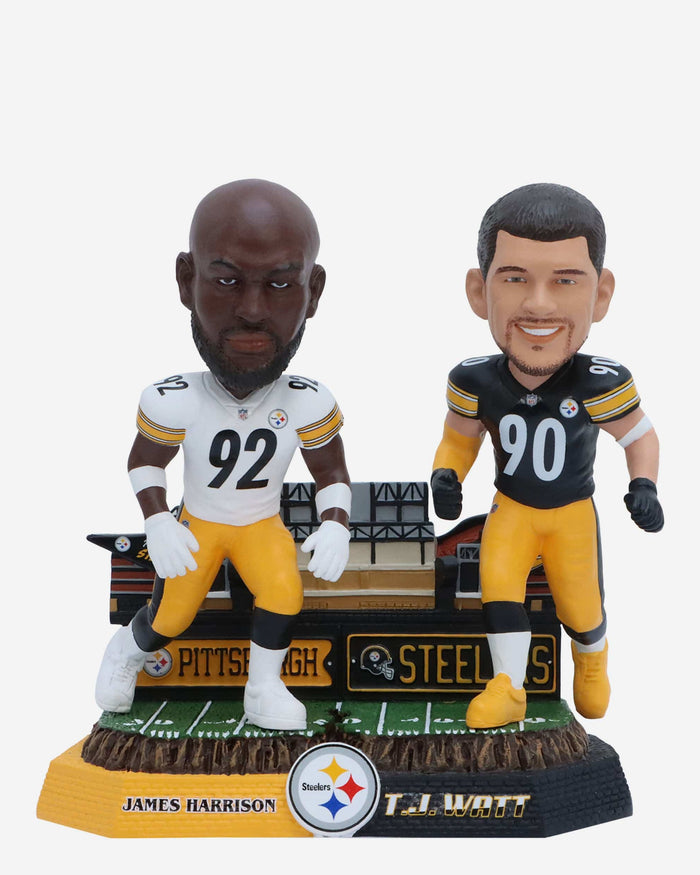 James Harrison & TJ Watt Pittsburgh Steelers Then and Now Bobblehead FOCO - FOCO.com