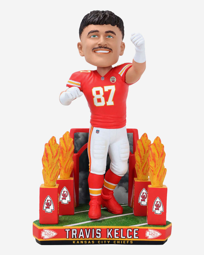 Travis Kelce Kansas City Chiefs Tunnel Entrance Bobblehead FOCO - FOCO.com