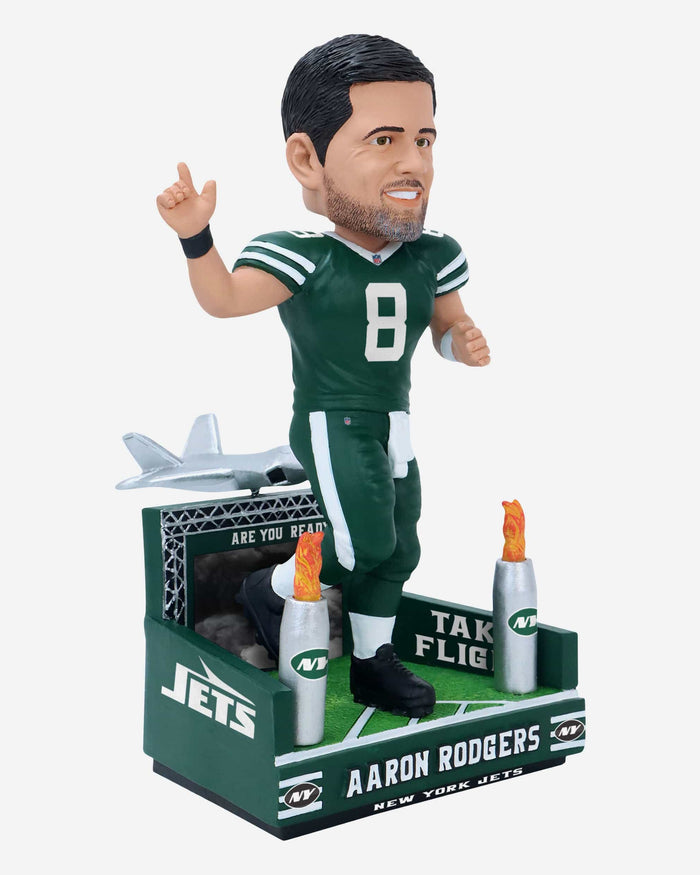 Aaron Rodgers New York Jets Tunnel Entrance Bobblehead FOCO - FOCO.com