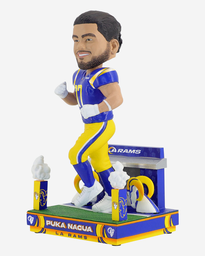 Puka Nacua Los Angeles Rams Tunnel Entrance Bobblehead FOCO - FOCO.com