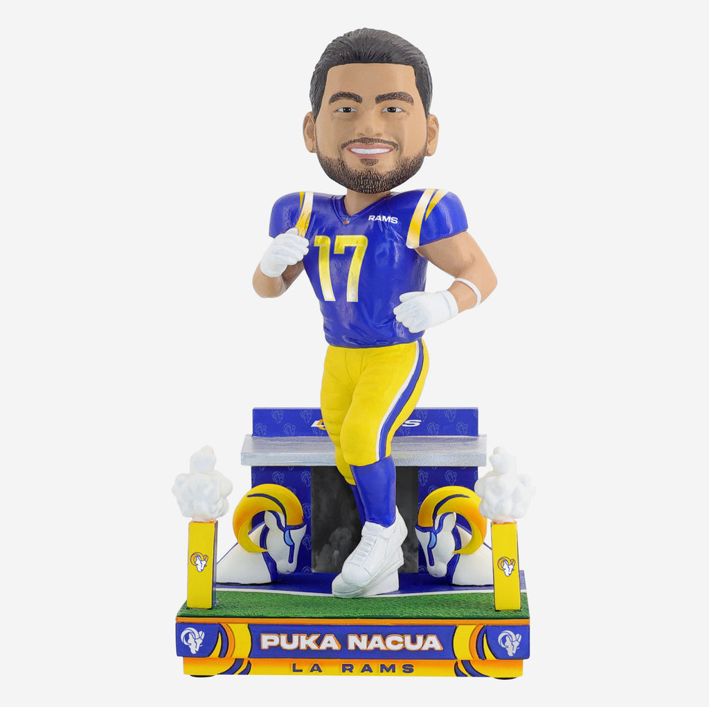 Puka Nacua Los Angeles Rams Tunnel Entrance Bobblehead FOCO - FOCO.com