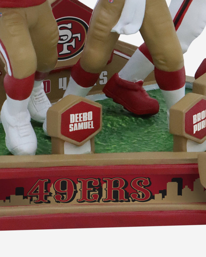 Brock Purdy & Deebo Samuel & George Kittle San Francisco 49ers Triple Bobblehead FOCO - FOCO.com