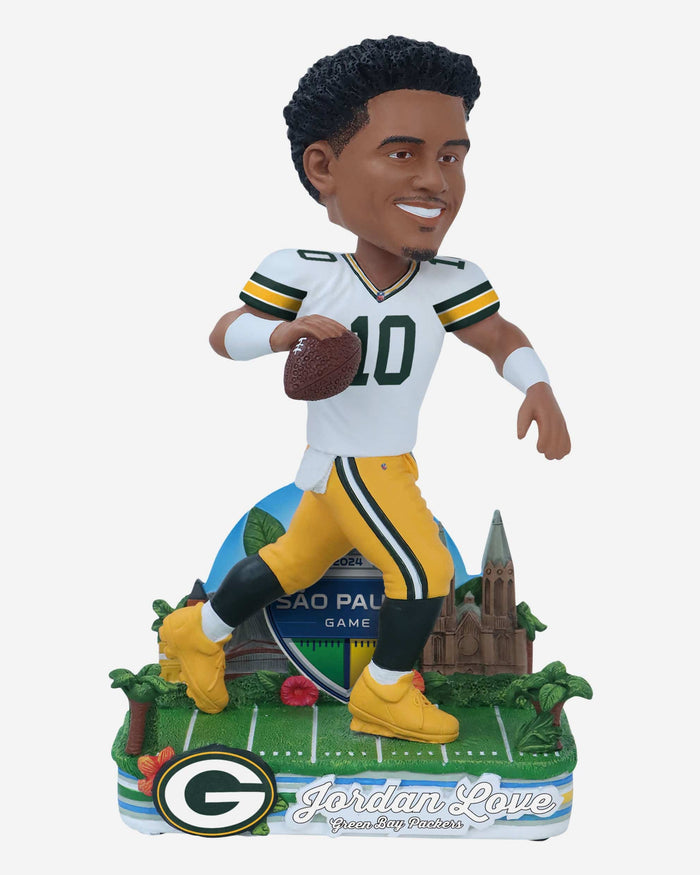 Jordan Love Green Bay Packers 2024 International Game Bobblehead FOCO - FOCO.com