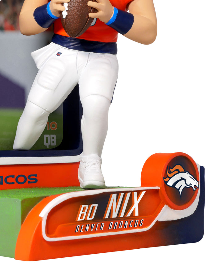 Bo Nix Denver Broncos Trading Card Bobblehead FOCO - FOCO.com