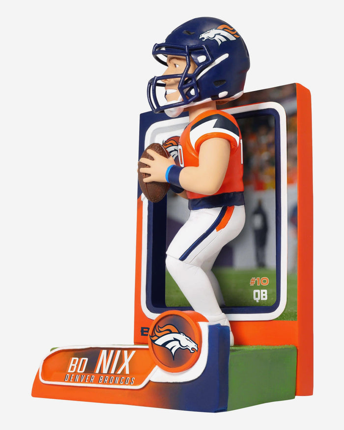 Bo Nix Denver Broncos Trading Card Bobblehead FOCO - FOCO.com