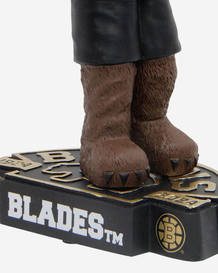 Blades the Bear Boston Bruins 100th Anniversary Mascot Bobblehead FOCO - FOCO.com