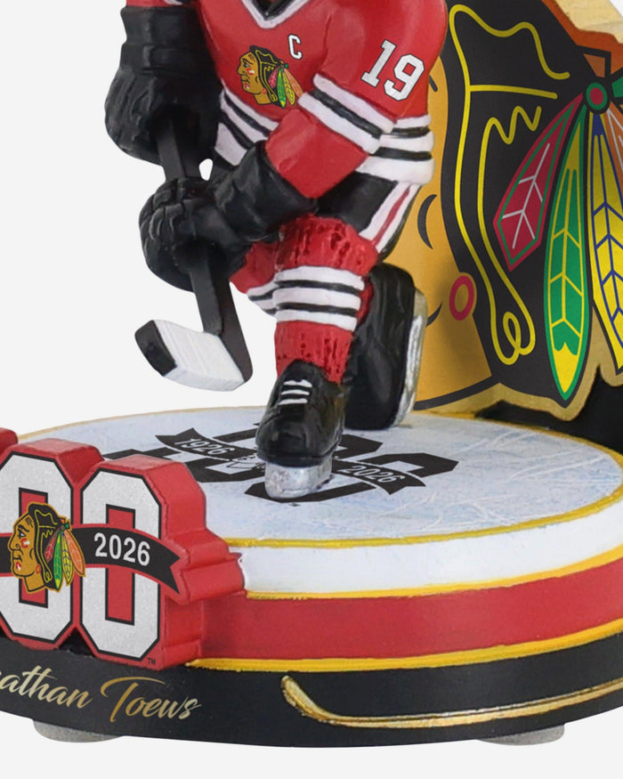 Jonathan Toews Chicago Blackhawks 100th Anniversary Mini Bighead Bobblehead FOCO - FOCO.com