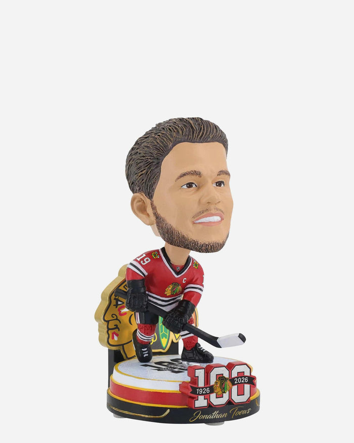 Jonathan Toews Chicago Blackhawks 100th Anniversary Mini Bighead Bobblehead FOCO - FOCO.com