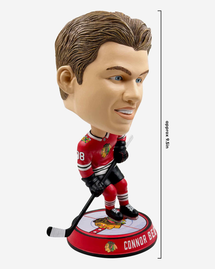 Connor Bedard Chicago Blackhawks Ice Stripe Bighead Bobblehead FOCO - FOCO.com