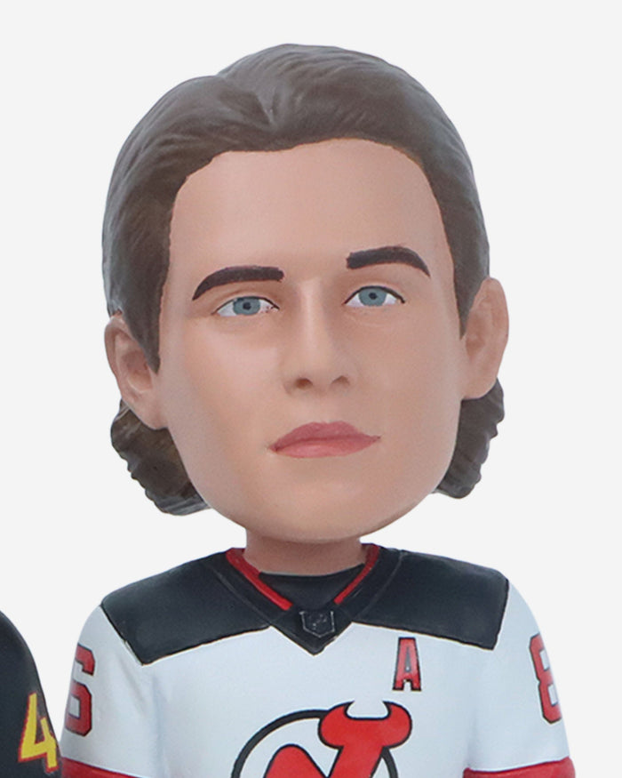 Jack Hughes & Luke Hughes & Quinn Hughes New Jersey Devils & Vancouver Canucks Mini Bobblehead Scene FOCO - FOCO.com