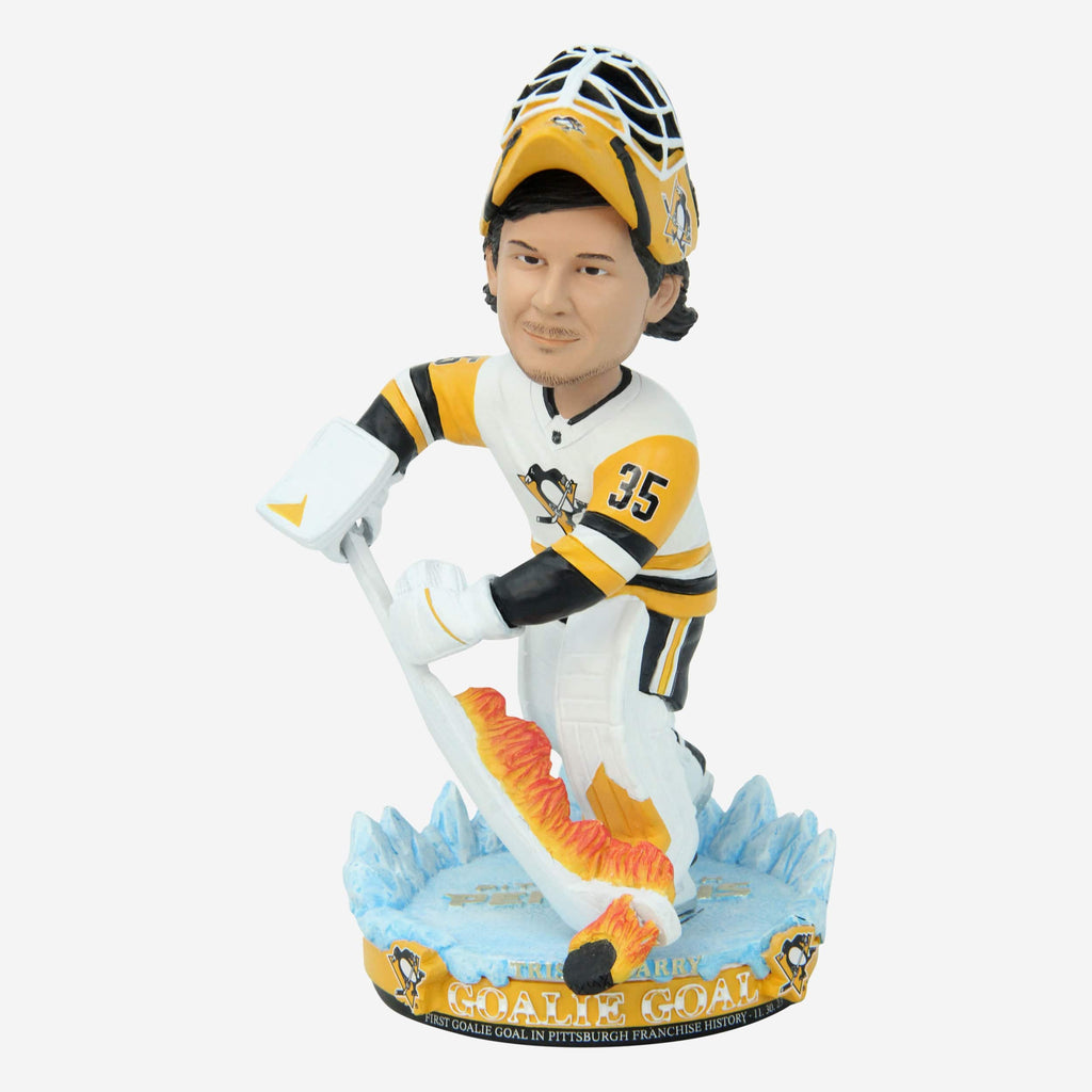 Tristan Jarry Pittsburgh Penguins Goalie Goal Bobblehead FOCO - FOCO.com