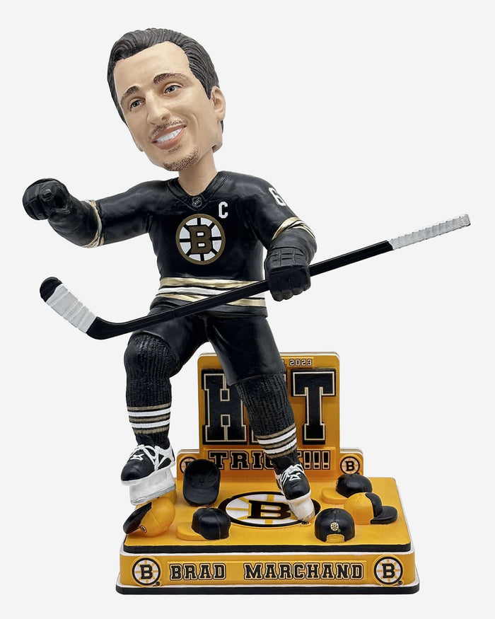 Brad Marchand Boston Bruins Hat Trick Bobblehead FOCO - FOCO.com