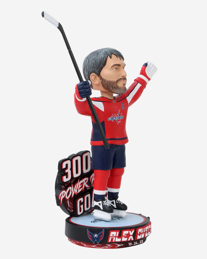 Alex Ovechkin Washington Capitals 300th Power Play Goal Bobblehead FOCO - FOCO.com