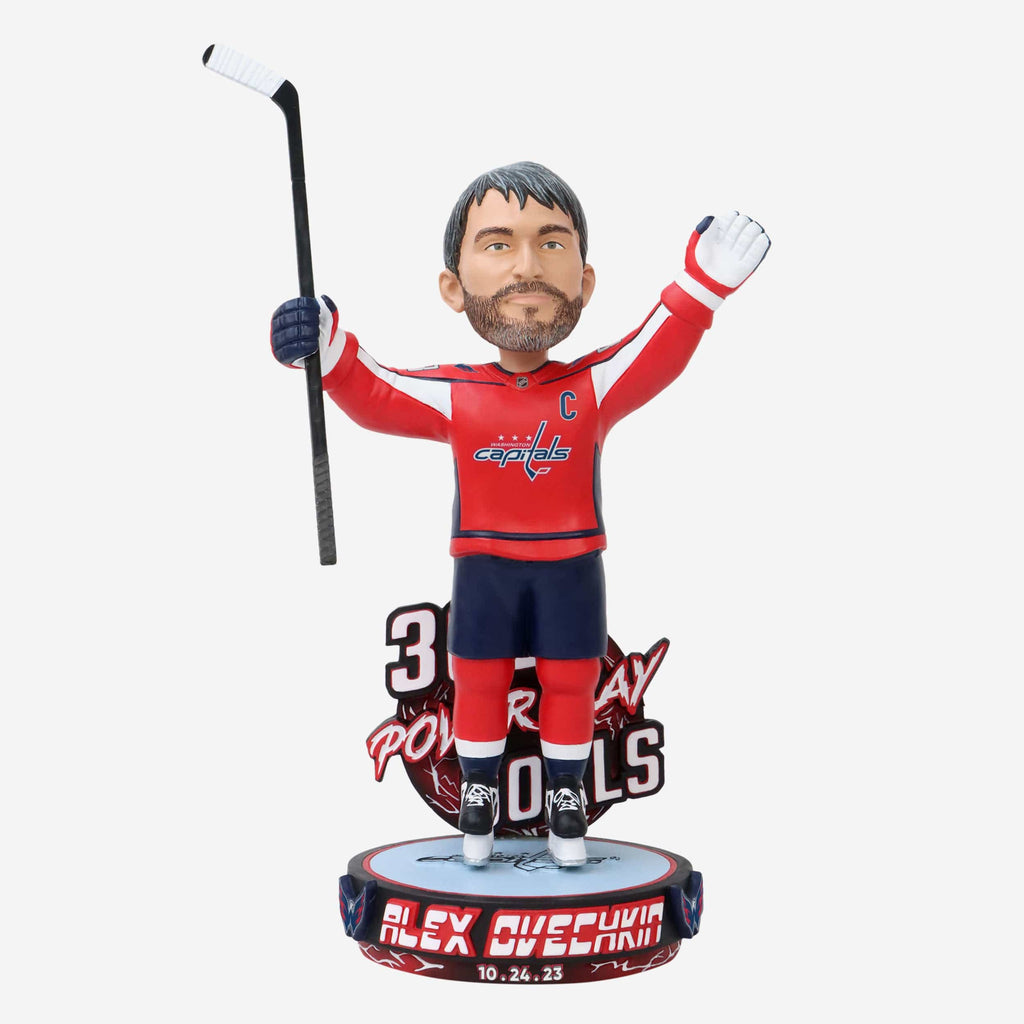 Alex Ovechkin Washington Capitals 300th Power Play Goal Bobblehead FOCO - FOCO.com