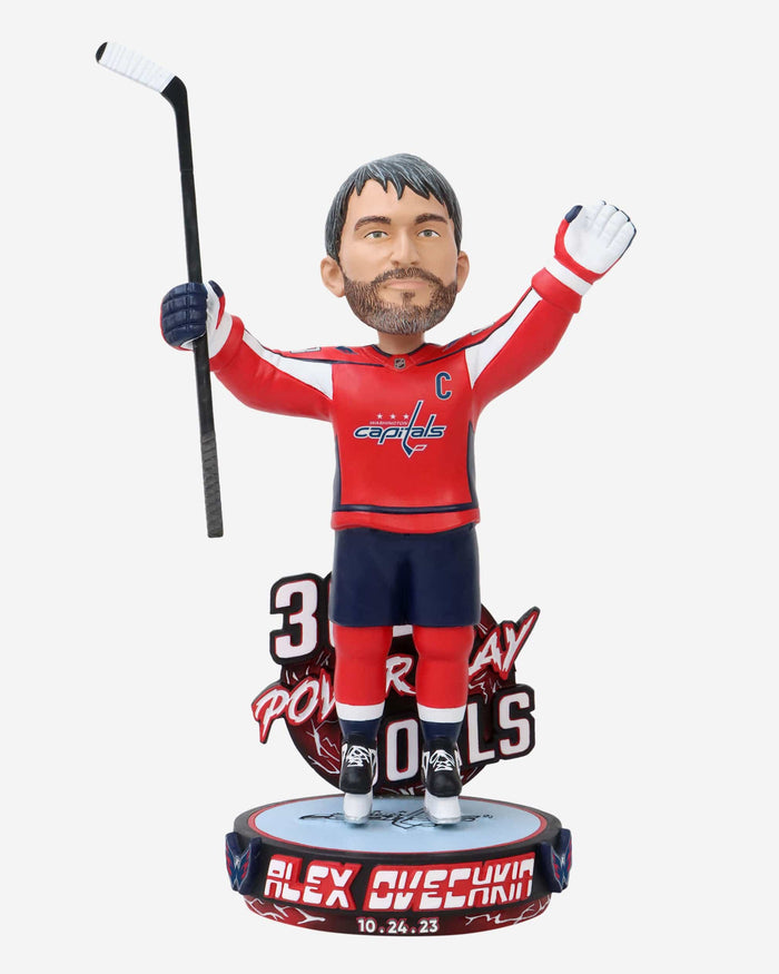 Alex Ovechkin Washington Capitals 300th Power Play Goal Bobblehead FOCO - FOCO.com