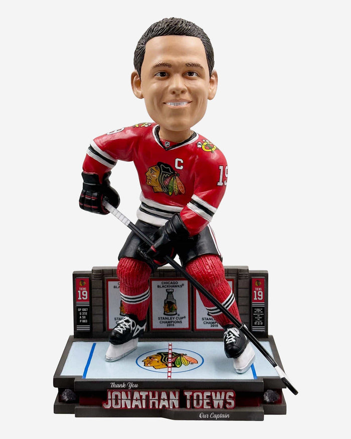Jonathan Toews Chicago Blackhawks Farewell Bobblehead FOCO - FOCO.com