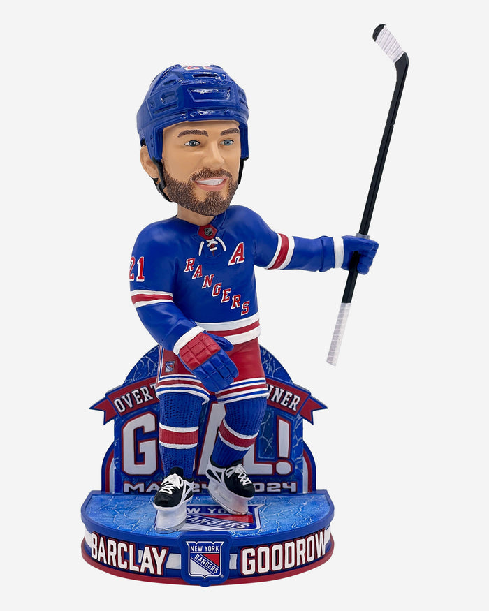 Barclay Goodrow New York Rangers 2024 Playoff Overtime Game Winner Bobblehead