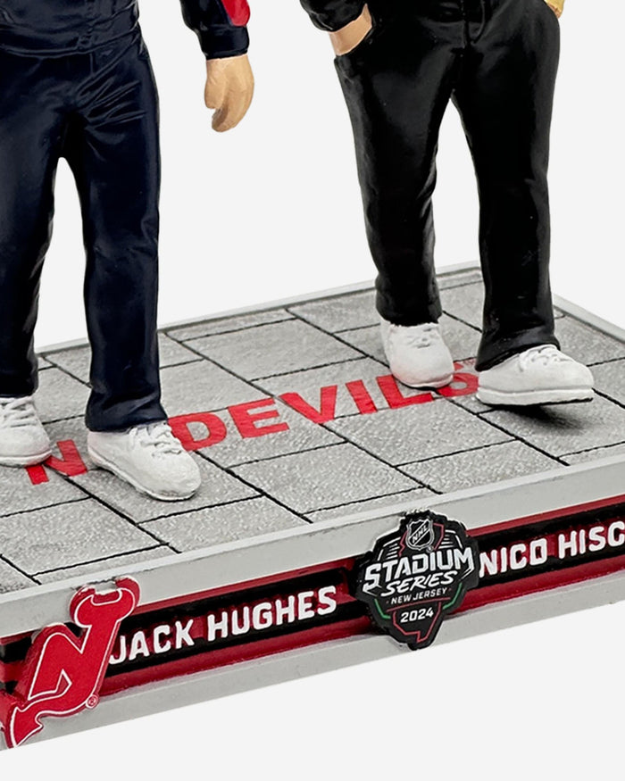 Jack Hughes & Nico Hischier New Jersey Devils 2024 Stadium Series Track Suit Entrance Dual Mini Bobblehead FOCO - FOCO.com