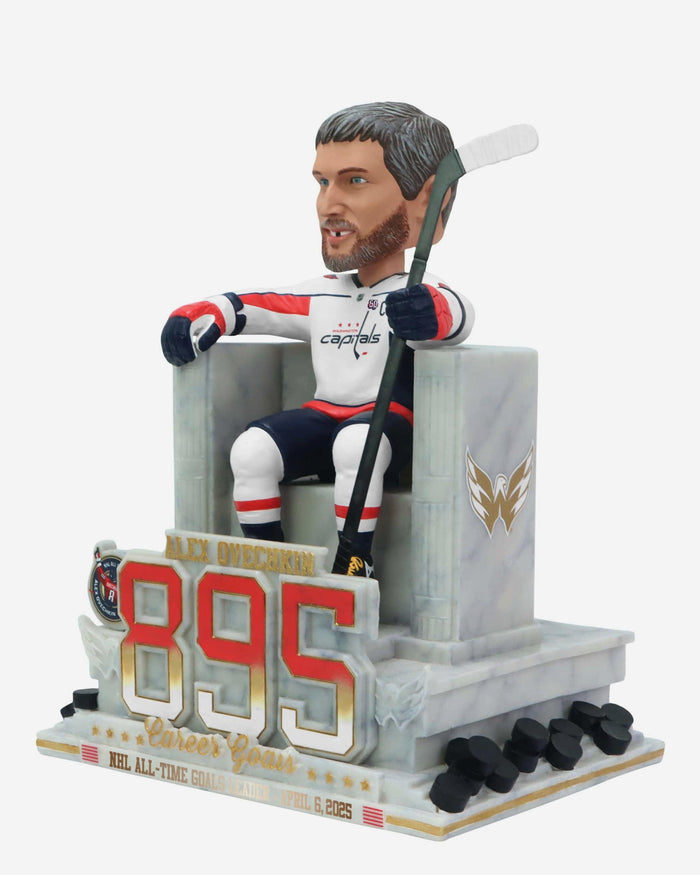 Alex Ovechkin Washington Capitals NHL All-Time Goals Leader Bobblehead FOCO - FOCO.com