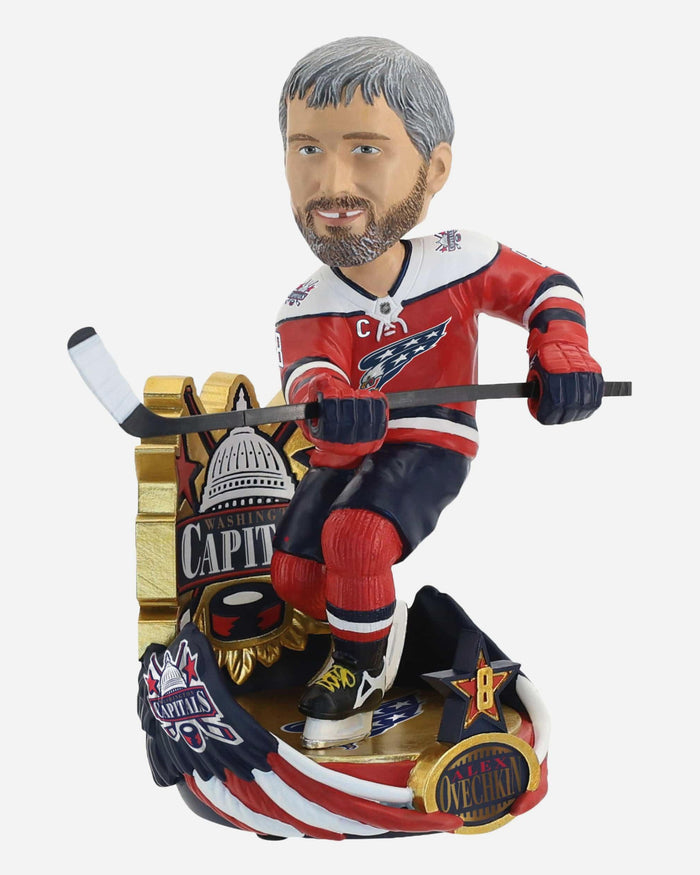 Alex Ovechkin Washington Capitals Screaming Eagle Alternate Uniform Bobblehead FOCO - FOCO.com